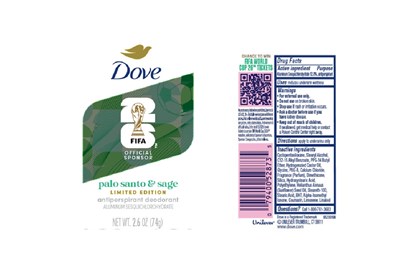 Label (Dove Fifa 26 Palo Santo And Sage Limited Edition Antiperspirant Deodrant   Artwork)